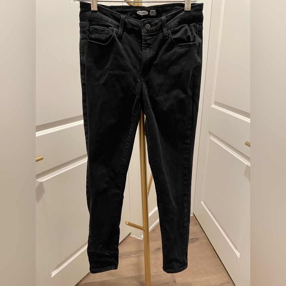 Old Navy | Black Rockstar Super Skinny Jeans | Size 4
